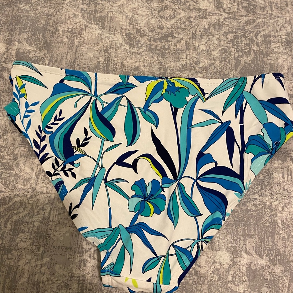 Tommy Bahama Tropical Blue and Green Bikini Bottom - Picture 3 of 5